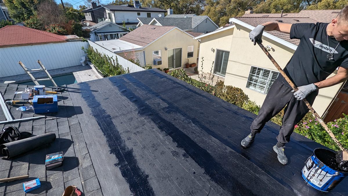 Roof repair project